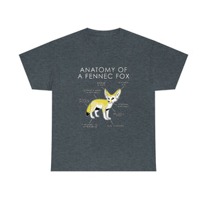 Fennec Yellow - T-Shirt T-Shirt Artworktee Dark Heather S 