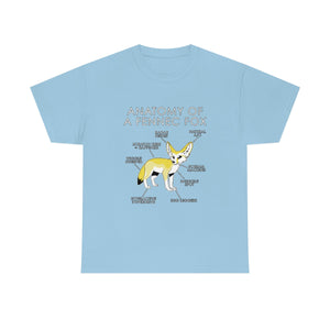 Fennec Yellow - T-Shirt T-Shirt Artworktee Light Blue S 