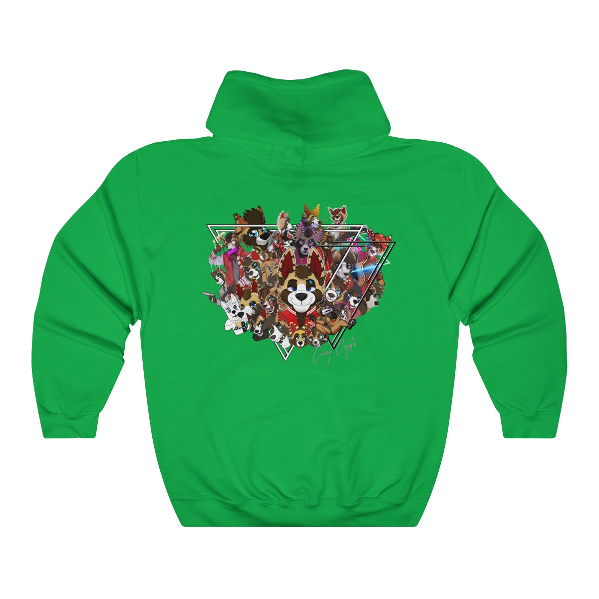 For The Fans - Hoodie Hoodie Corey Coyote Green S 