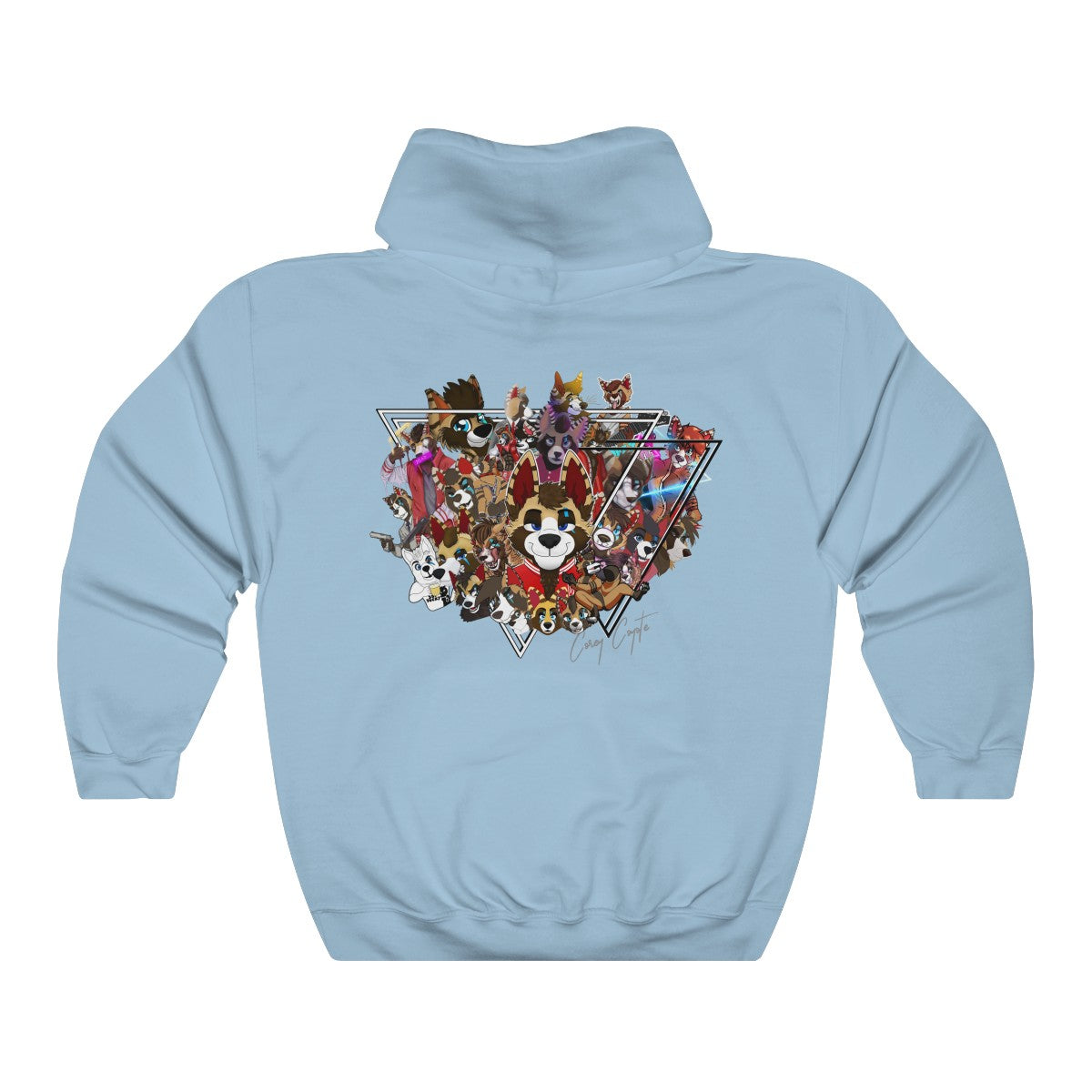 For The Fans - Hoodie Hoodie Corey Coyote Light Blue S 