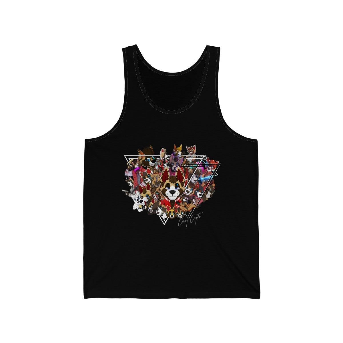 For The Fans - Tank Top Tank Top Corey Coyote Black XS 