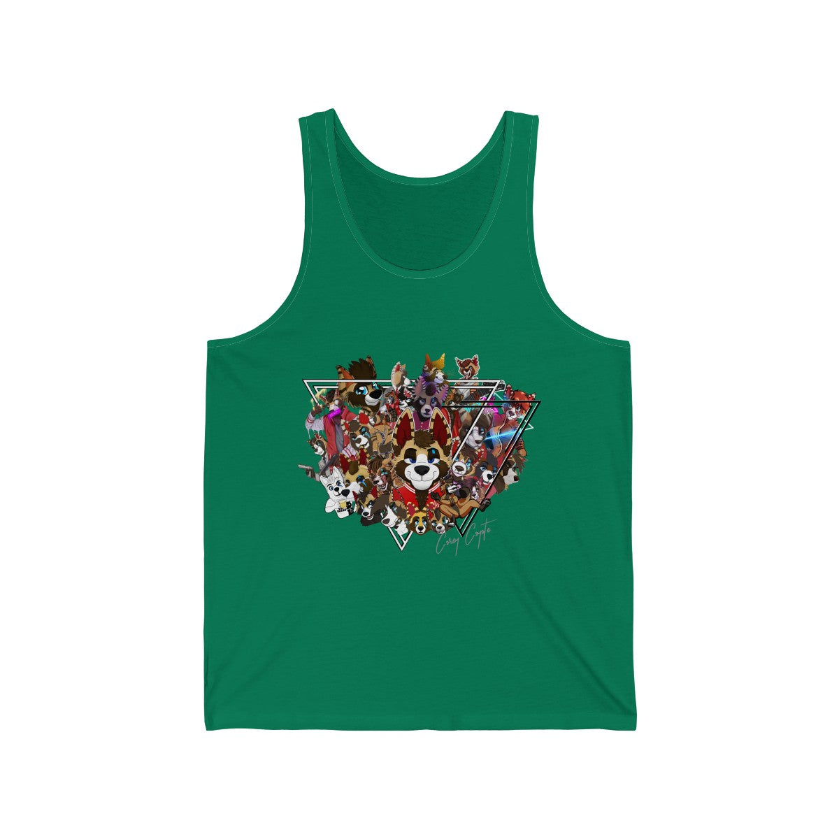 For The Fans - Tank Top Tank Top Corey Coyote Green XS 