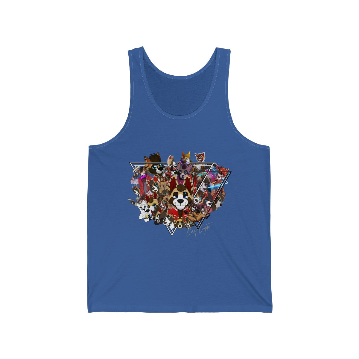 For The Fans - Tank Top Tank Top Corey Coyote Royal Blue XS 