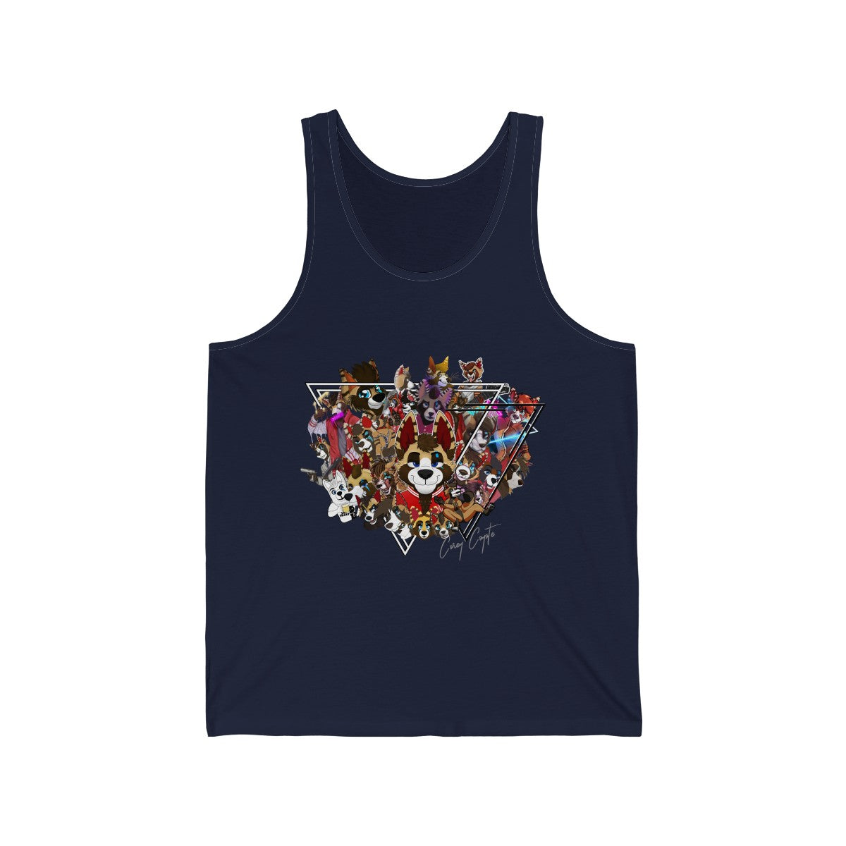 For The Fans - Tank Top Tank Top Corey Coyote Navy Blue XS 