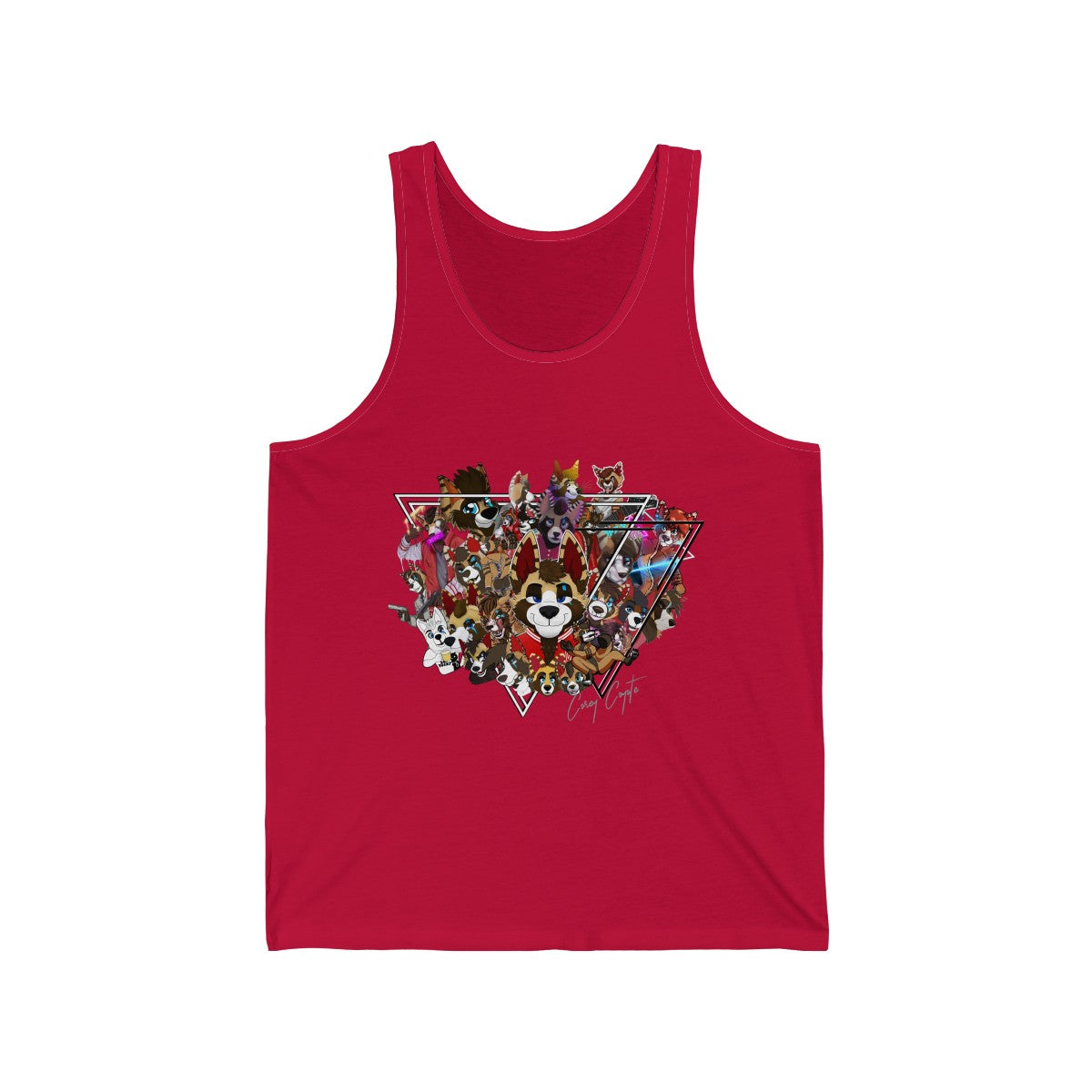 For The Fans - Tank Top Tank Top Corey Coyote Red XS 
