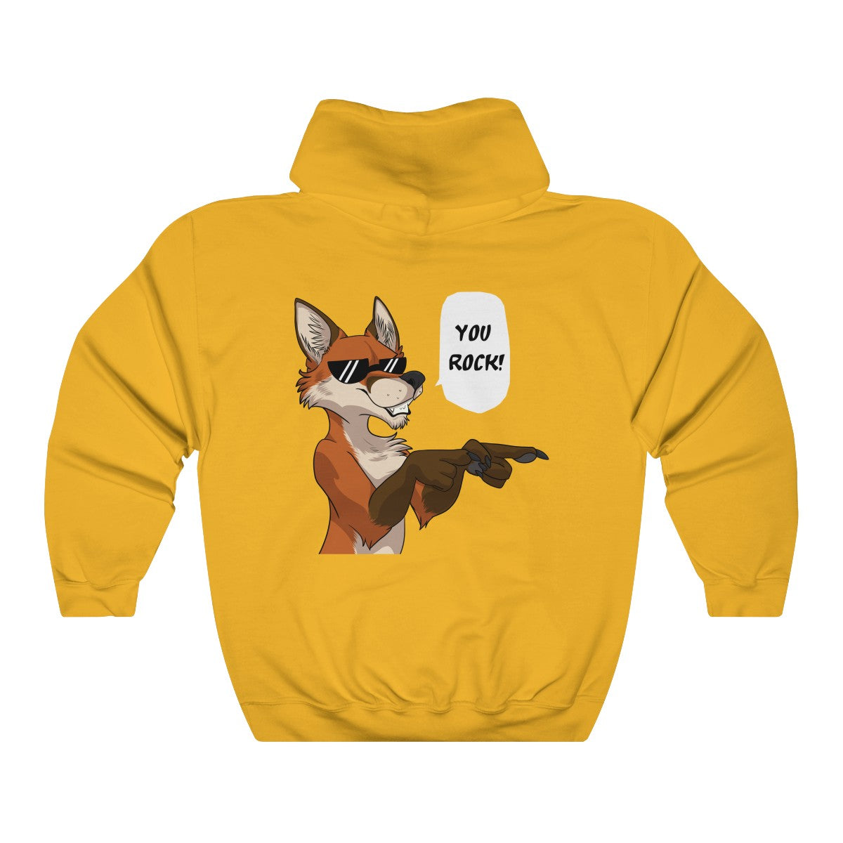 Yellow store fox hoodie