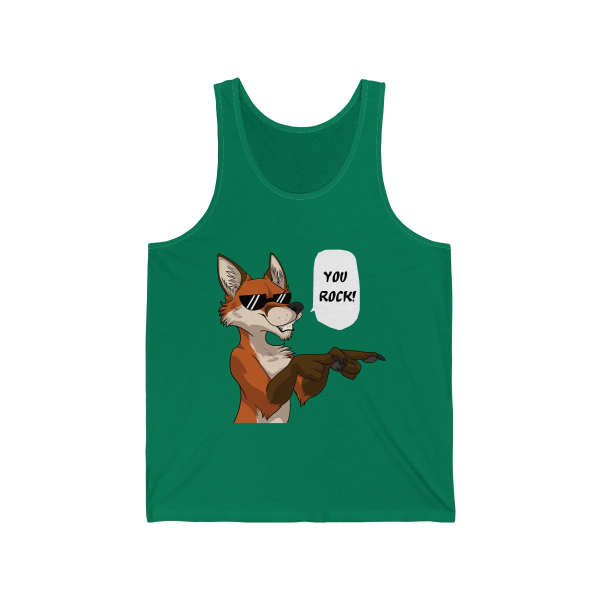 Fox - Tank Top Tank Top Dire Creatures Green XS 