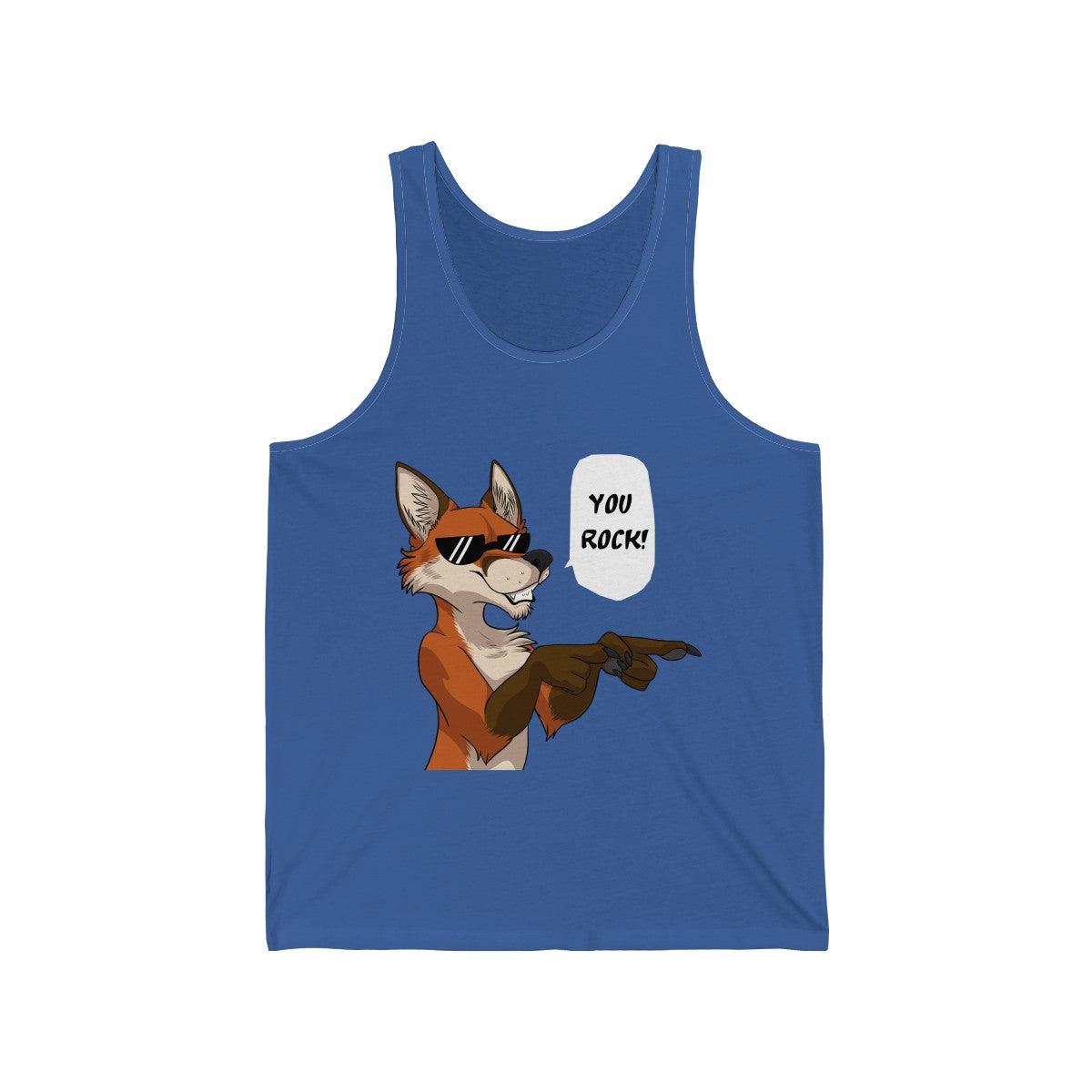 Fox - Tank Top Tank Top Dire Creatures Royal Blue XS 