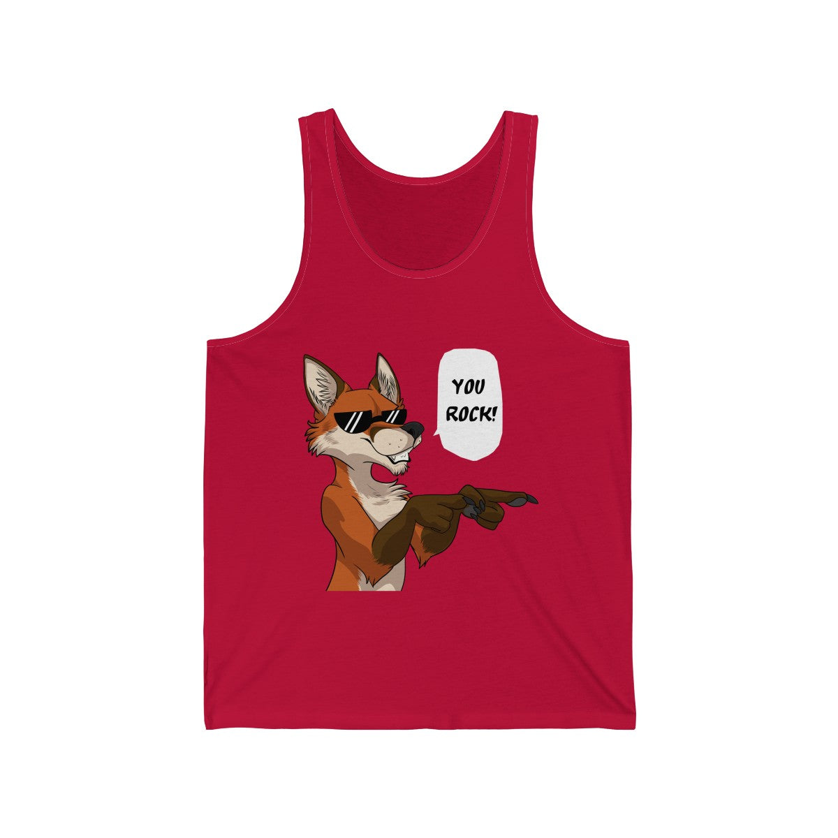 Fox - Tank Top Tank Top Dire Creatures Red XS 