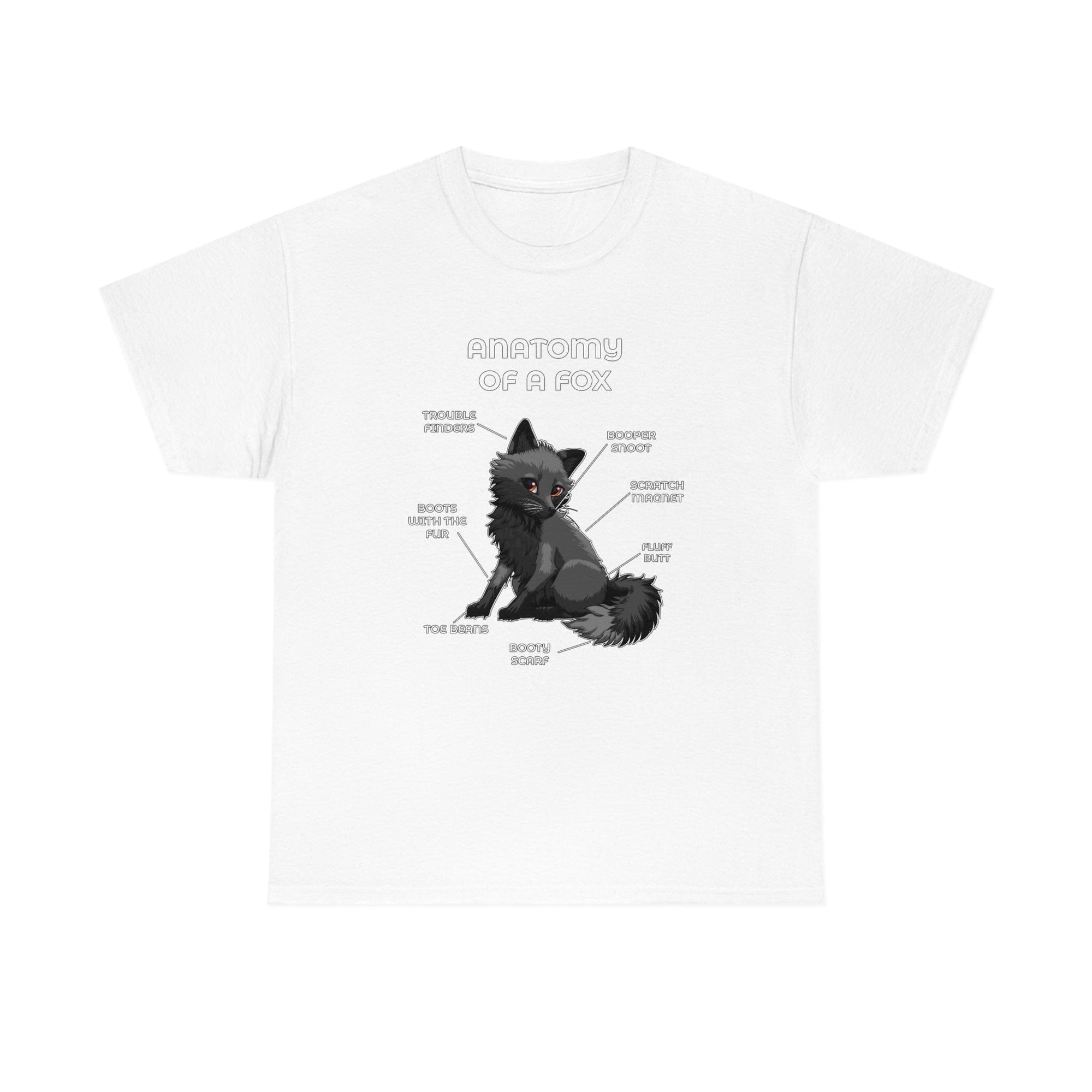 Fox Black - T-Shirt T-Shirt Artworktee White S 