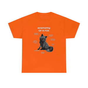 Fox Black - T-Shirt T-Shirt Artworktee Orange S 
