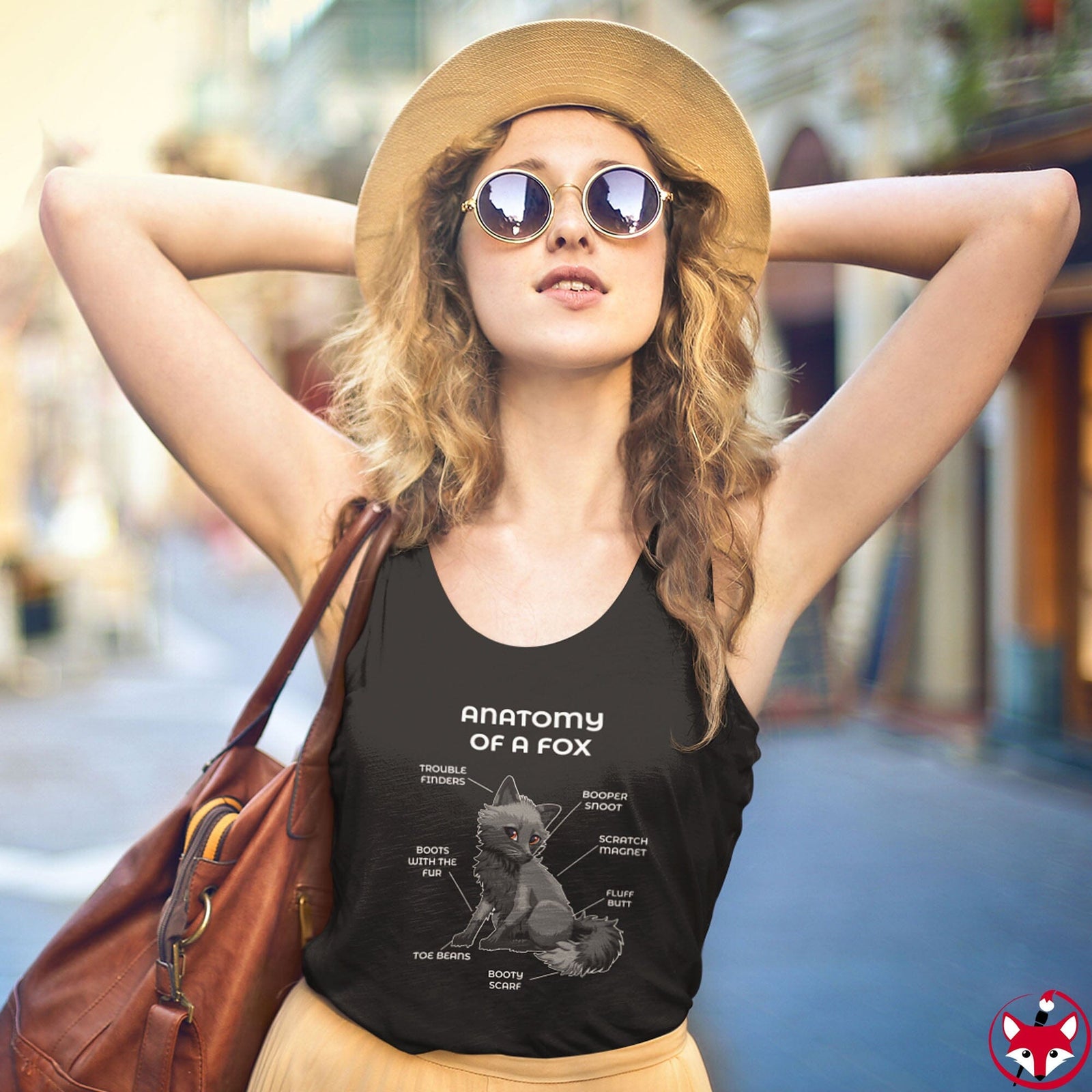 Fox Black - Tank Top Tank Top Artworktee 