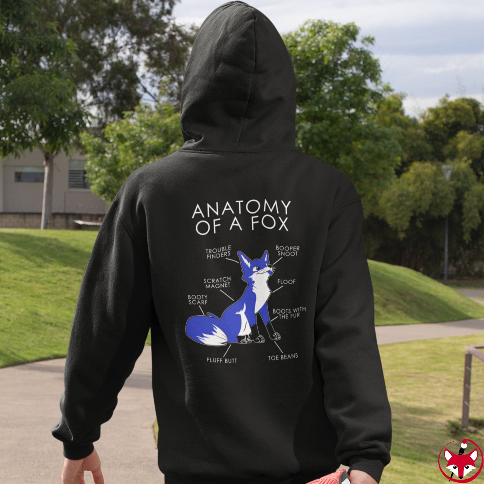 Fox Blue - Hoodie Hoodie Artworktee 