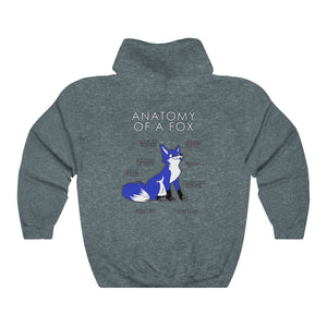 Fox Blue - Hoodie Hoodie Artworktee Dark Heather S 