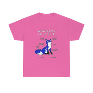 Fox Blue - T-Shirt T-Shirt Artworktee Pink S 