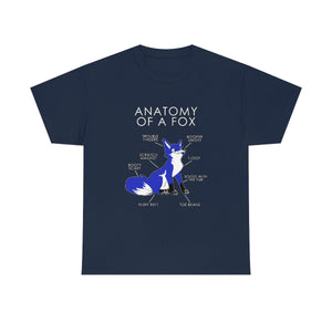 Fox Blue - T-Shirt T-Shirt Artworktee Navy Blue S 