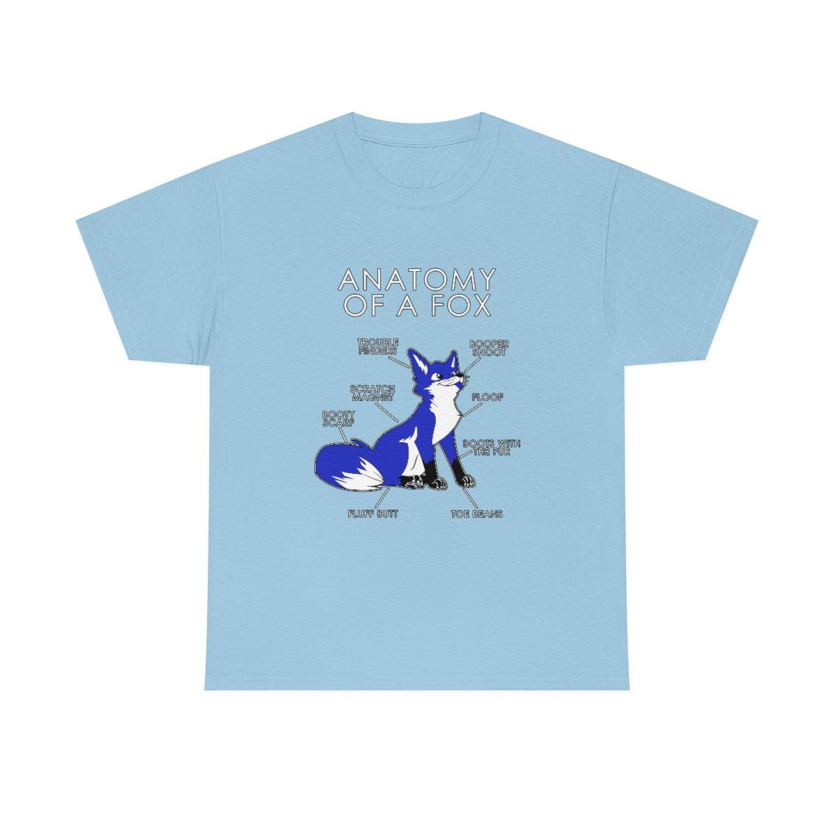 Fox Blue - T-Shirt T-Shirt Artworktee Light Blue S 