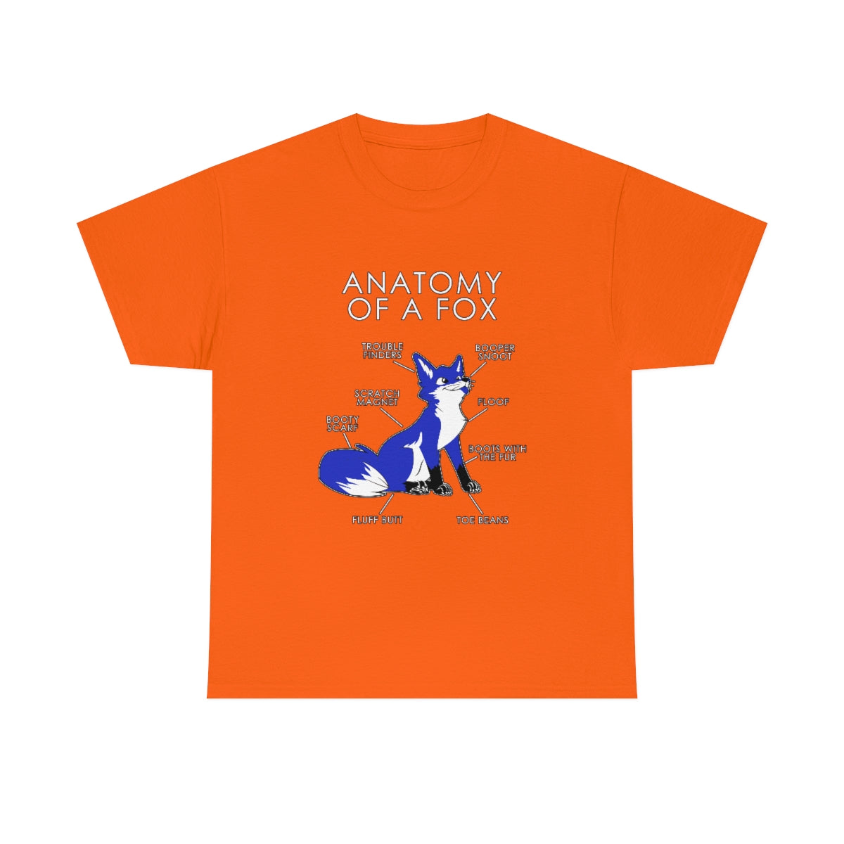 Fox Blue - T-Shirt T-Shirt Artworktee Orange S 