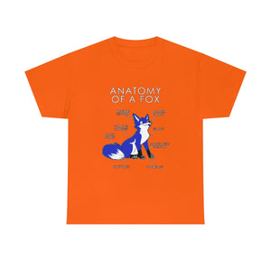 Fox Blue - T-Shirt T-Shirt Artworktee Orange S 