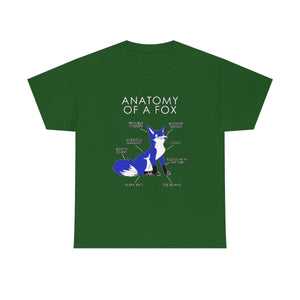 Fox Blue - T-Shirt T-Shirt Artworktee Green S 