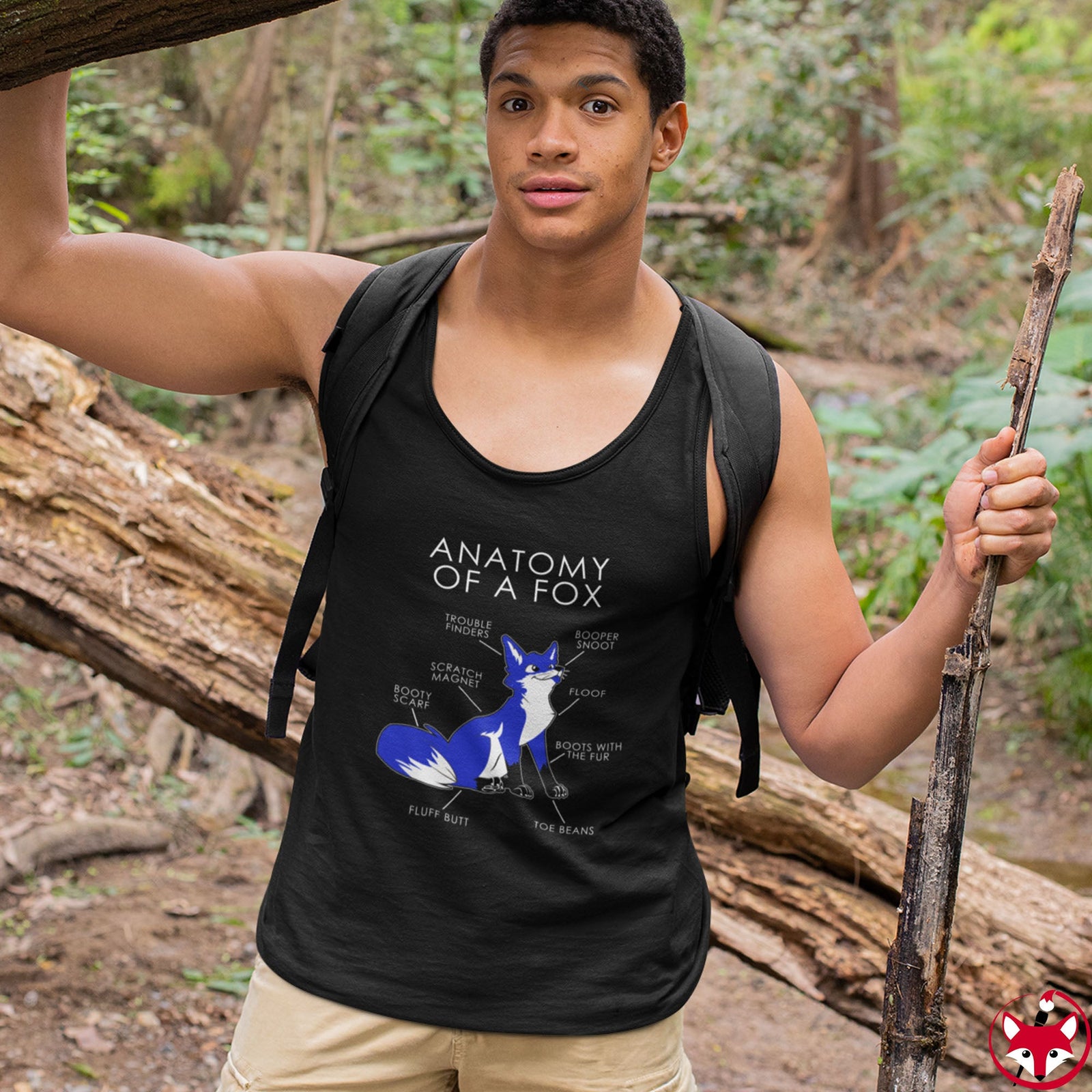Fox Blue - Tank Top Tank Top Artworktee 