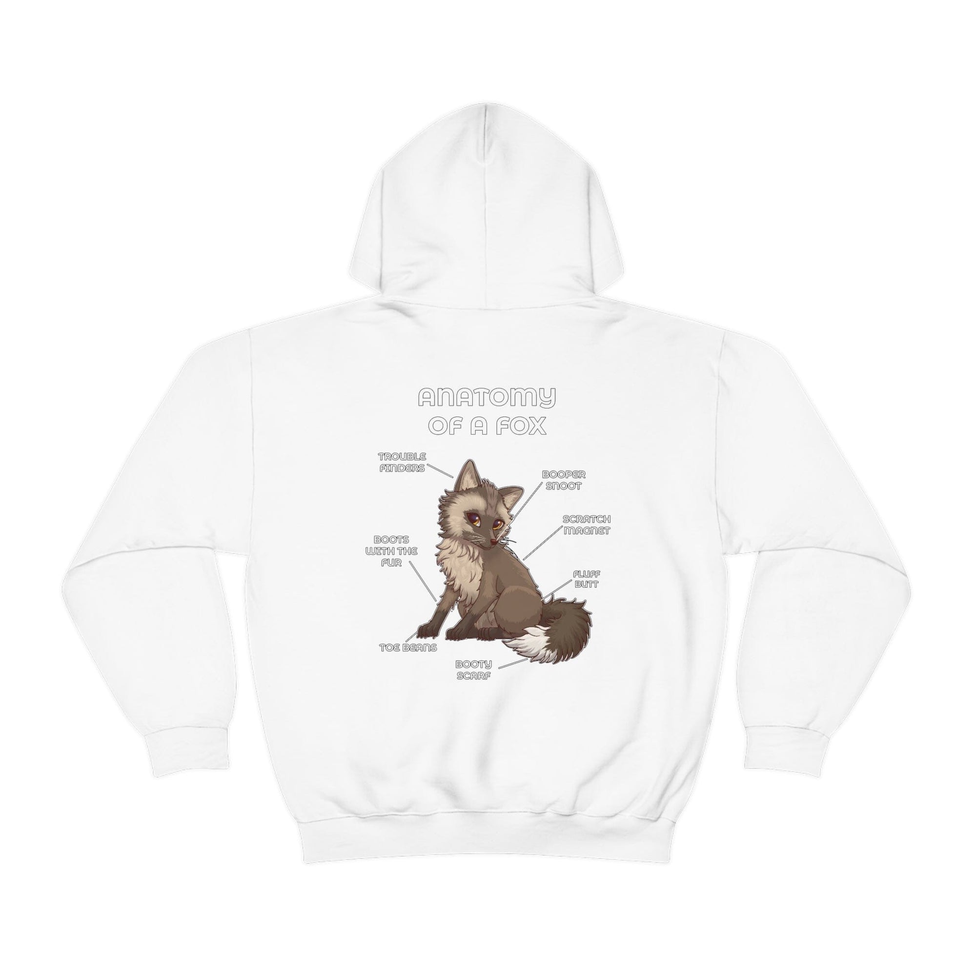 Fox Brown - Hoodie Hoodie Artworktee White S 