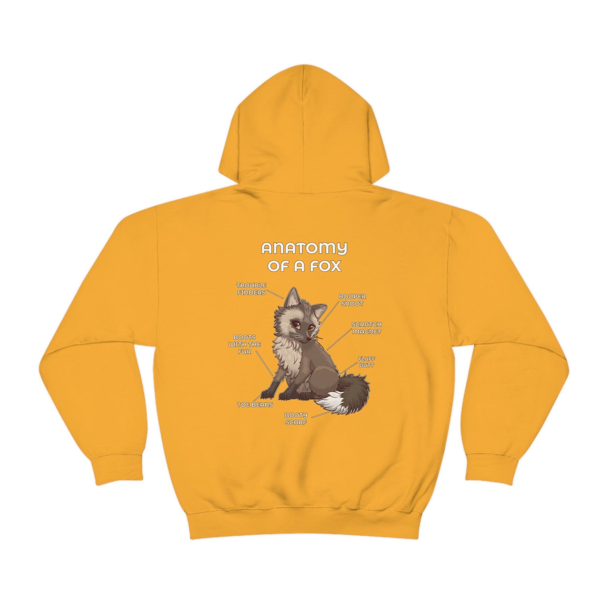 Fox Brown - Hoodie Hoodie Artworktee Gold S 