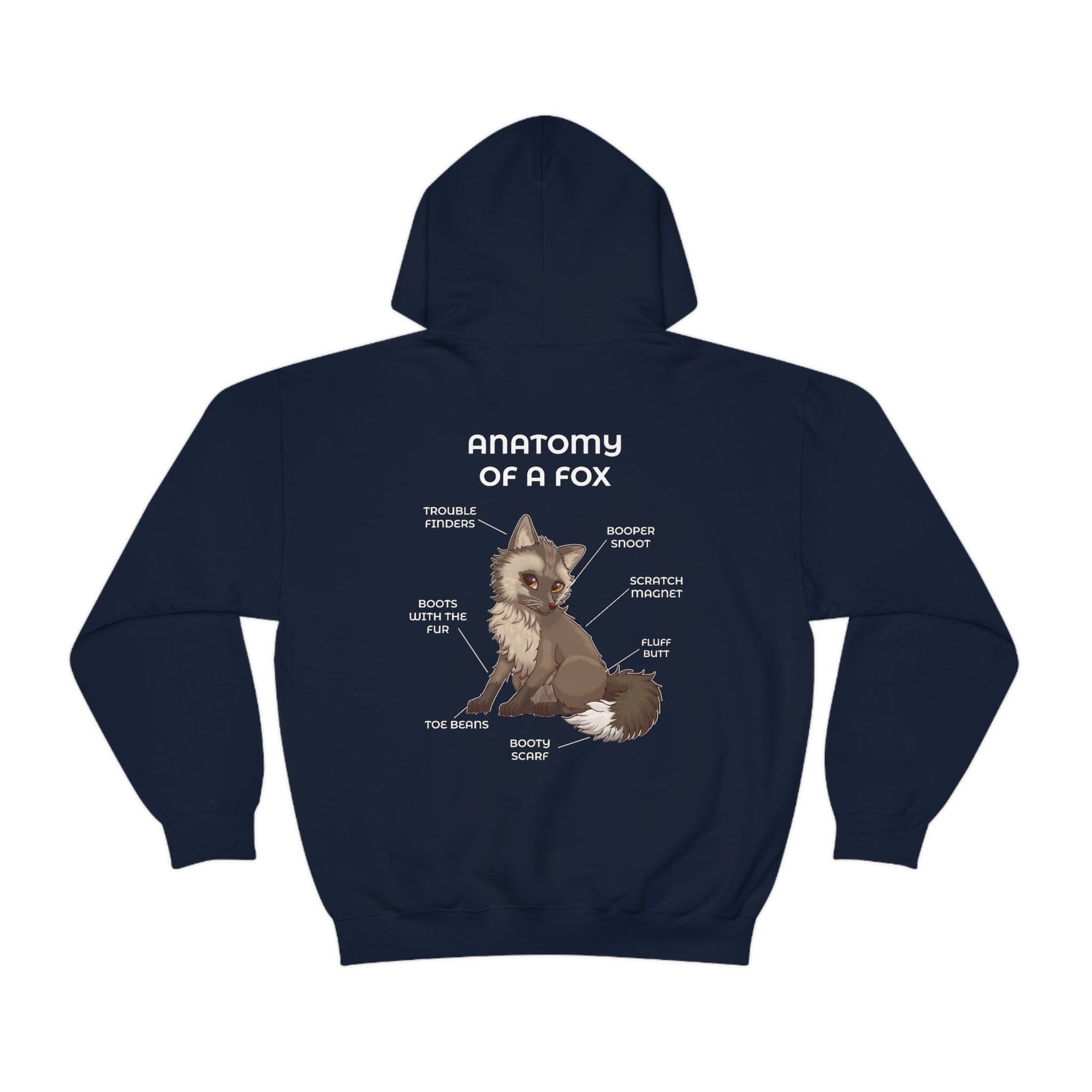 Fox Brown - Hoodie Hoodie Artworktee Navy Blue S 