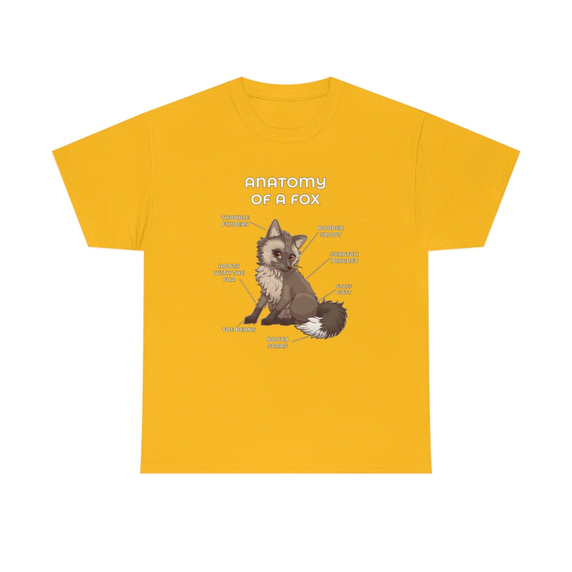 Fox Brown - T-Shirt T-Shirt Artworktee Gold S 