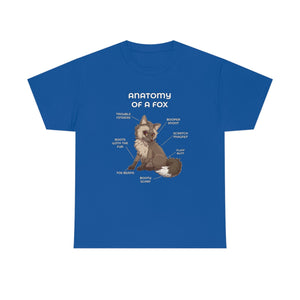 Fox Brown - T-Shirt T-Shirt Artworktee Royal Blue S 