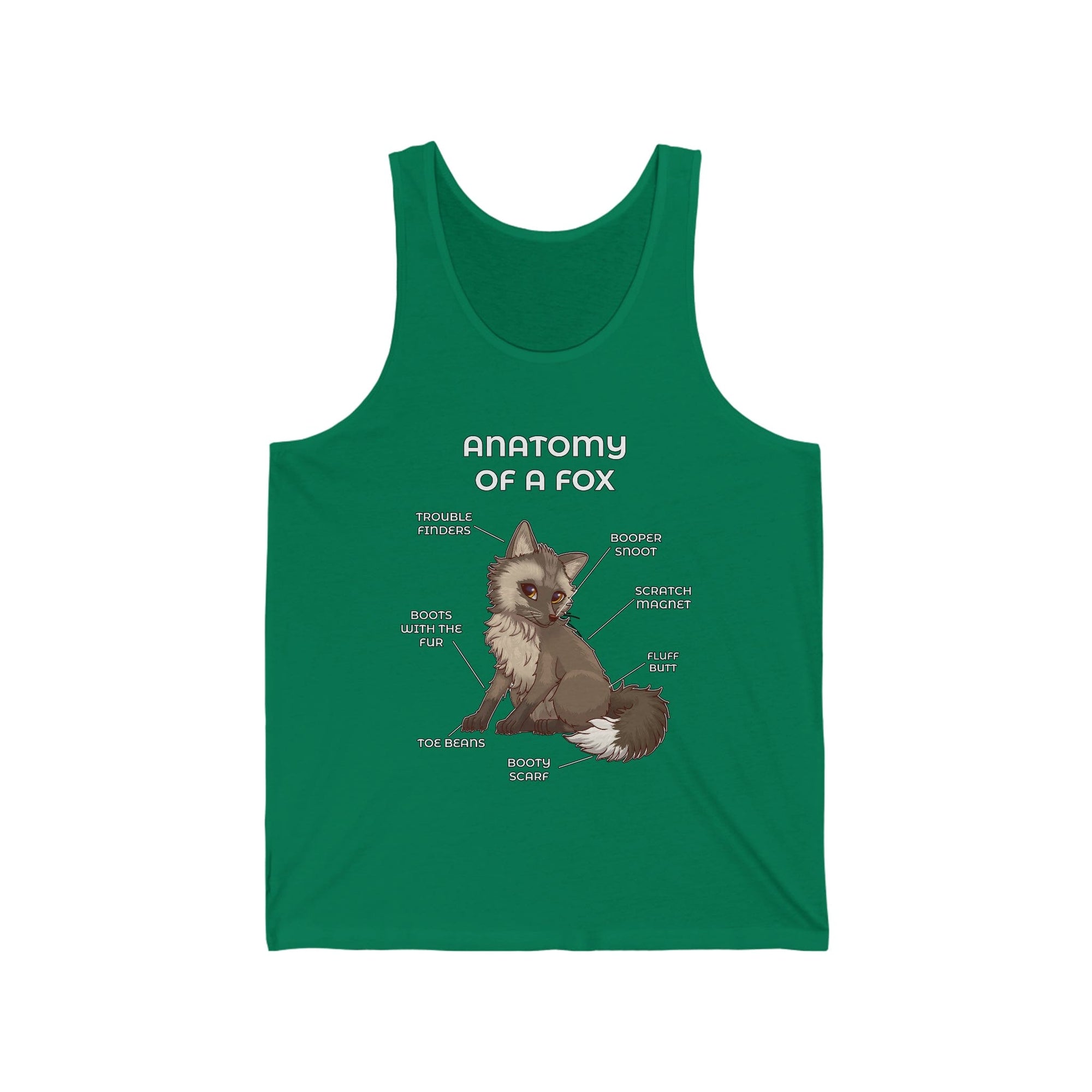 Fox Brown - Tank Top Tank Top Artworktee Green XS 