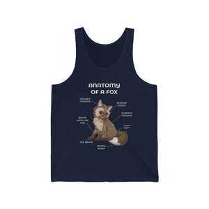 Fox Brown - Tank Top Tank Top Artworktee Navy Blue XS 