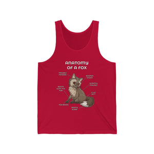 Fox Brown - Tank Top Tank Top Artworktee Red XS 