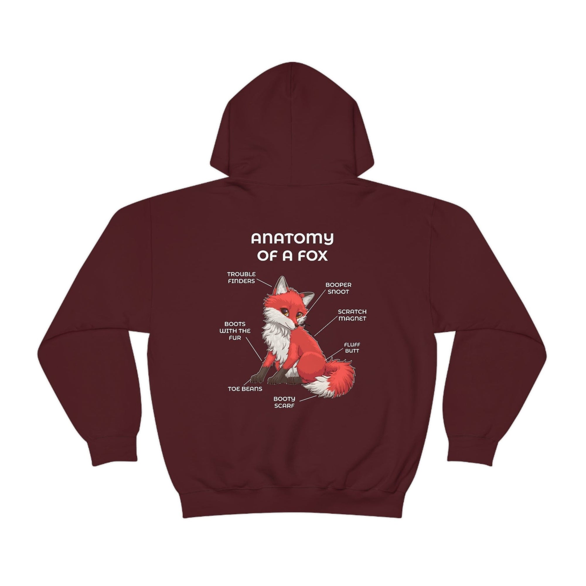 Fox Cherry - Hoodie Hoodie Artworktee Maroon S 