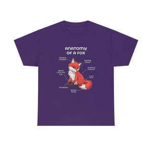 Fox Cherry - T-Shirt T-Shirt Artworktee Purple S 