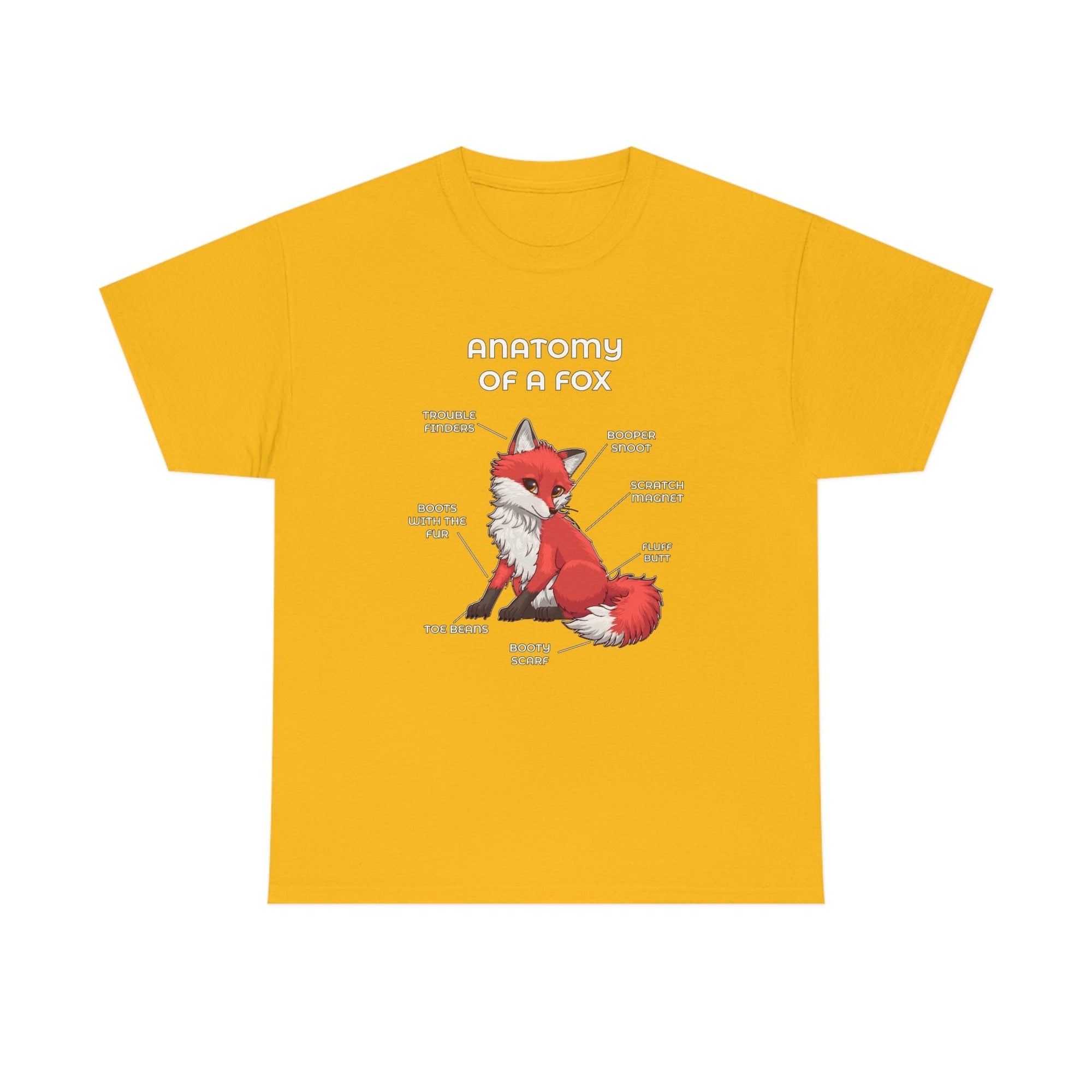 Fox Cherry - T-Shirt T-Shirt Artworktee Gold S 