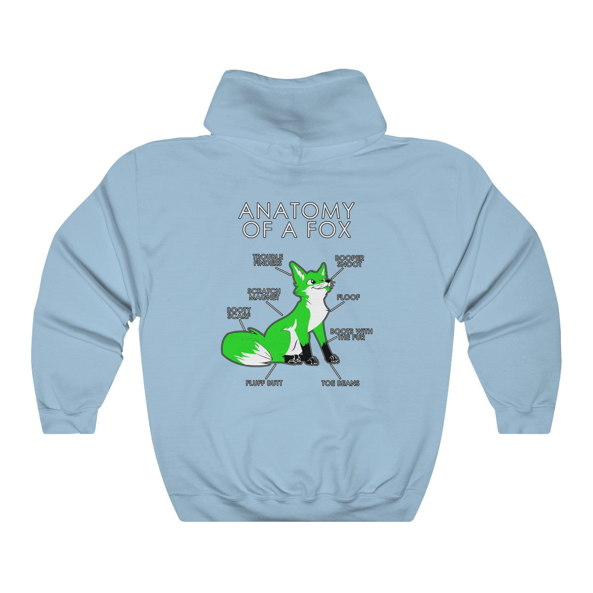 Fox Green - Hoodie Hoodie Artworktee Light Blue S 