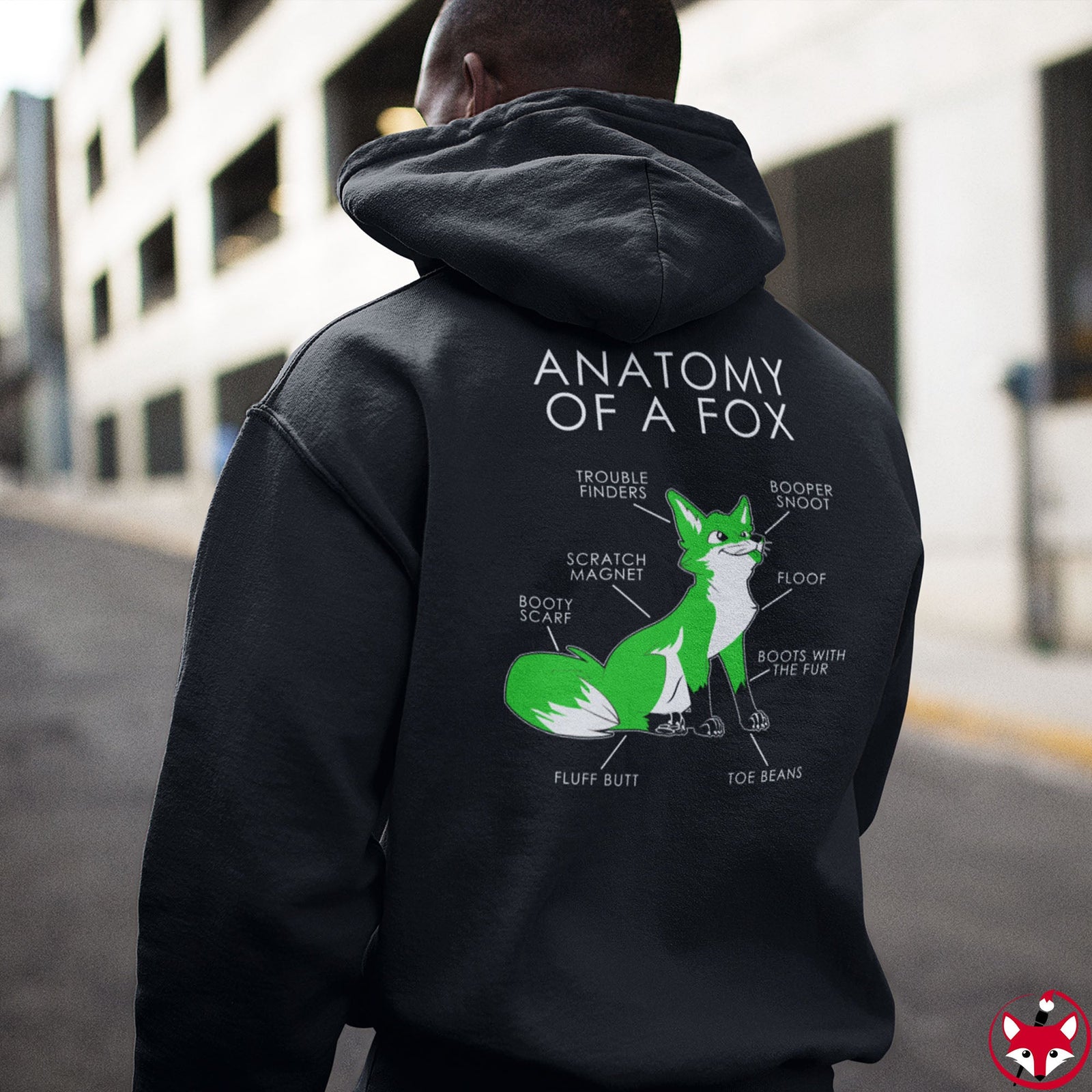 Fox Green - Hoodie Hoodie Artworktee 