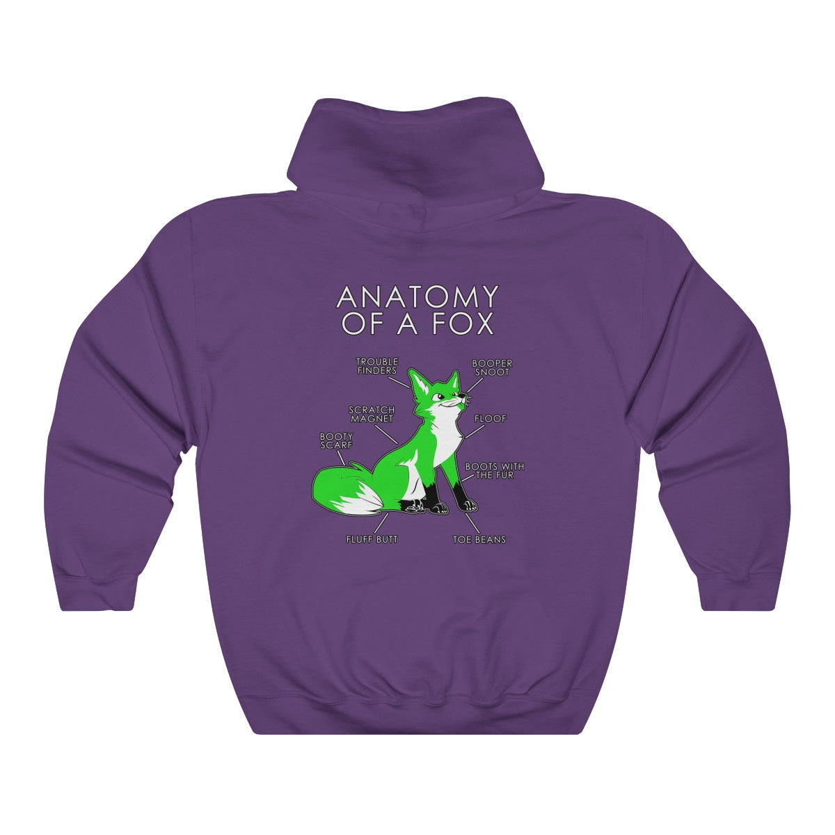 Fox Green - Hoodie Hoodie Artworktee Purple S 