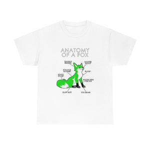 Fox Green - T-Shirt T-Shirt Artworktee White S 