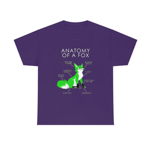 Fox Green - T-Shirt T-Shirt Artworktee Purple S 
