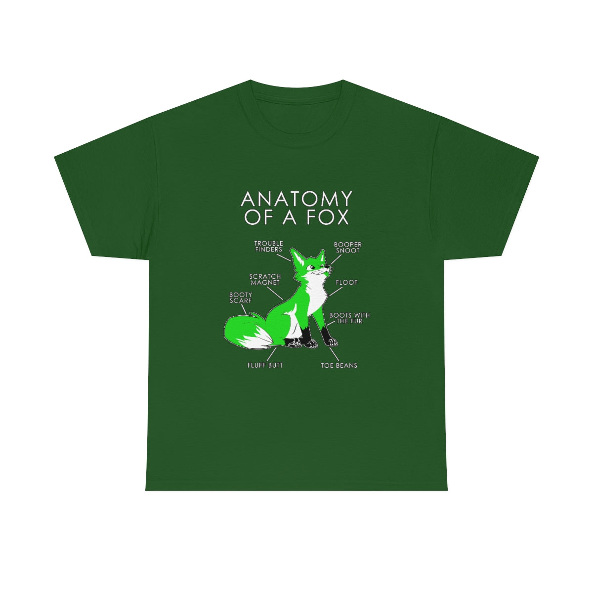 Fox Green - T-Shirt T-Shirt Artworktee Green S 