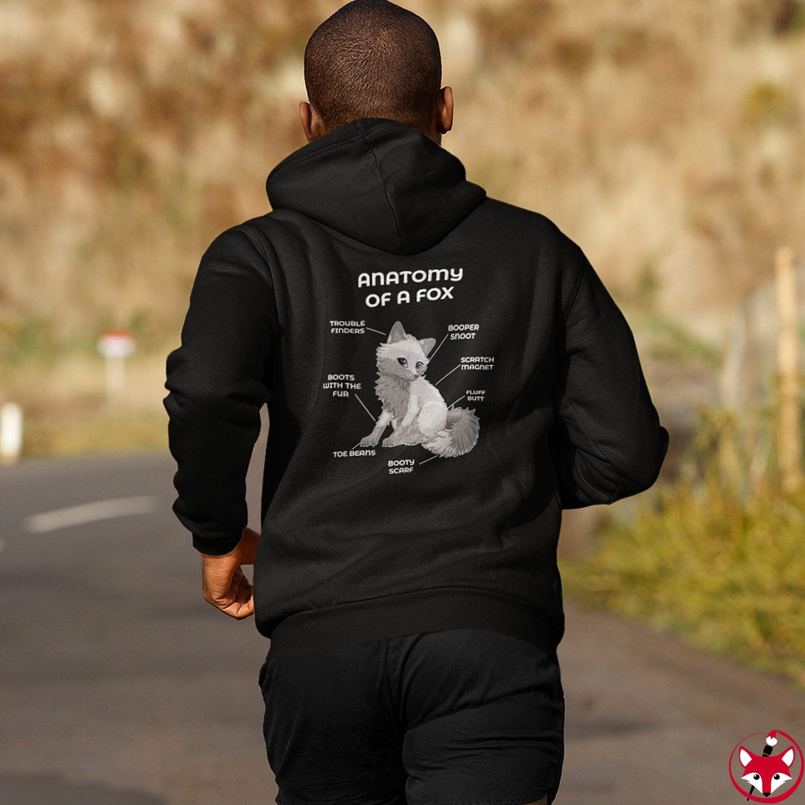 Fox Grey - Hoodie Hoodie Artworktee 