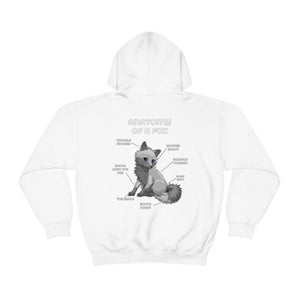 Fox Grey - Hoodie Hoodie Artworktee White S 