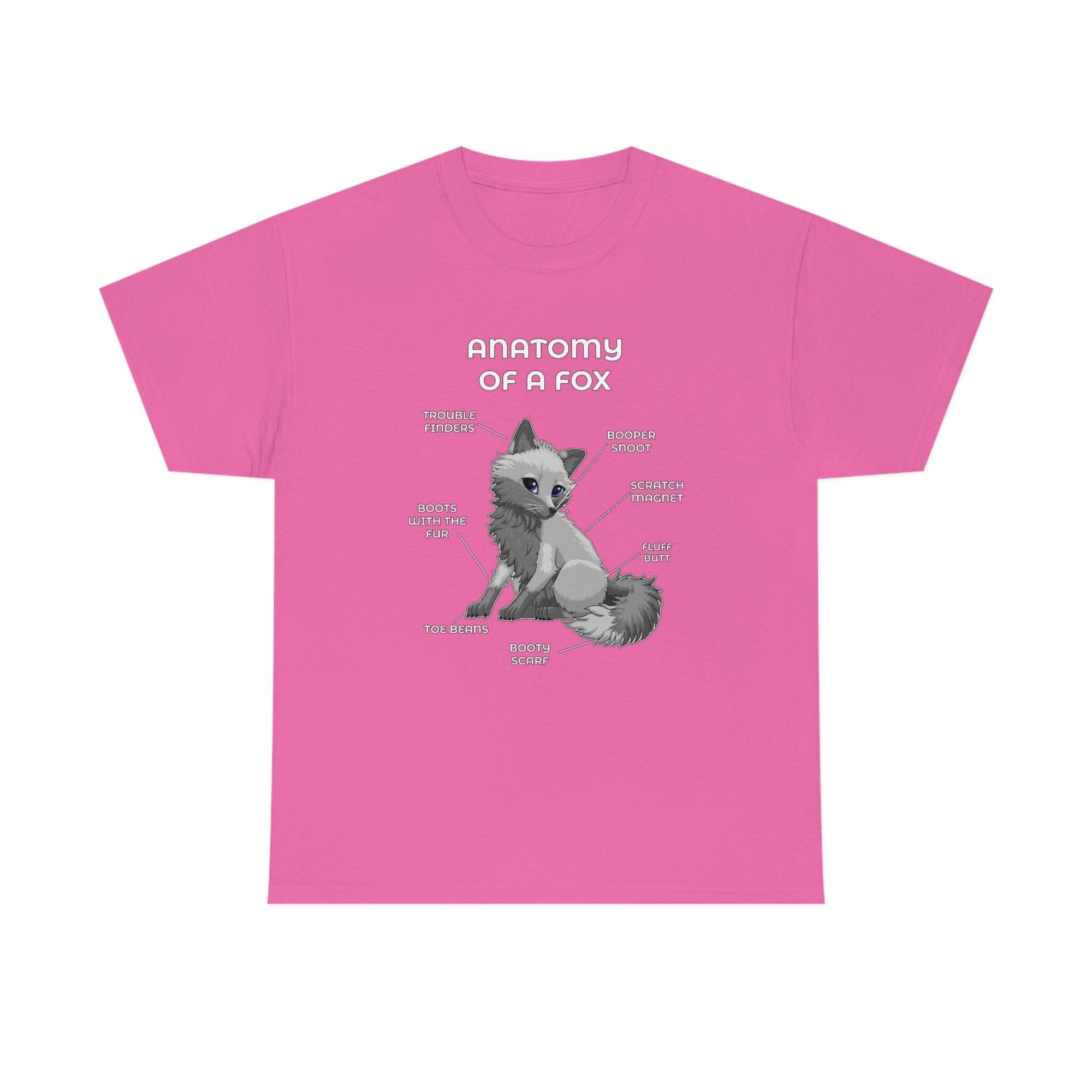 Fox Grey - T-Shirt T-Shirt Artworktee Pink S 