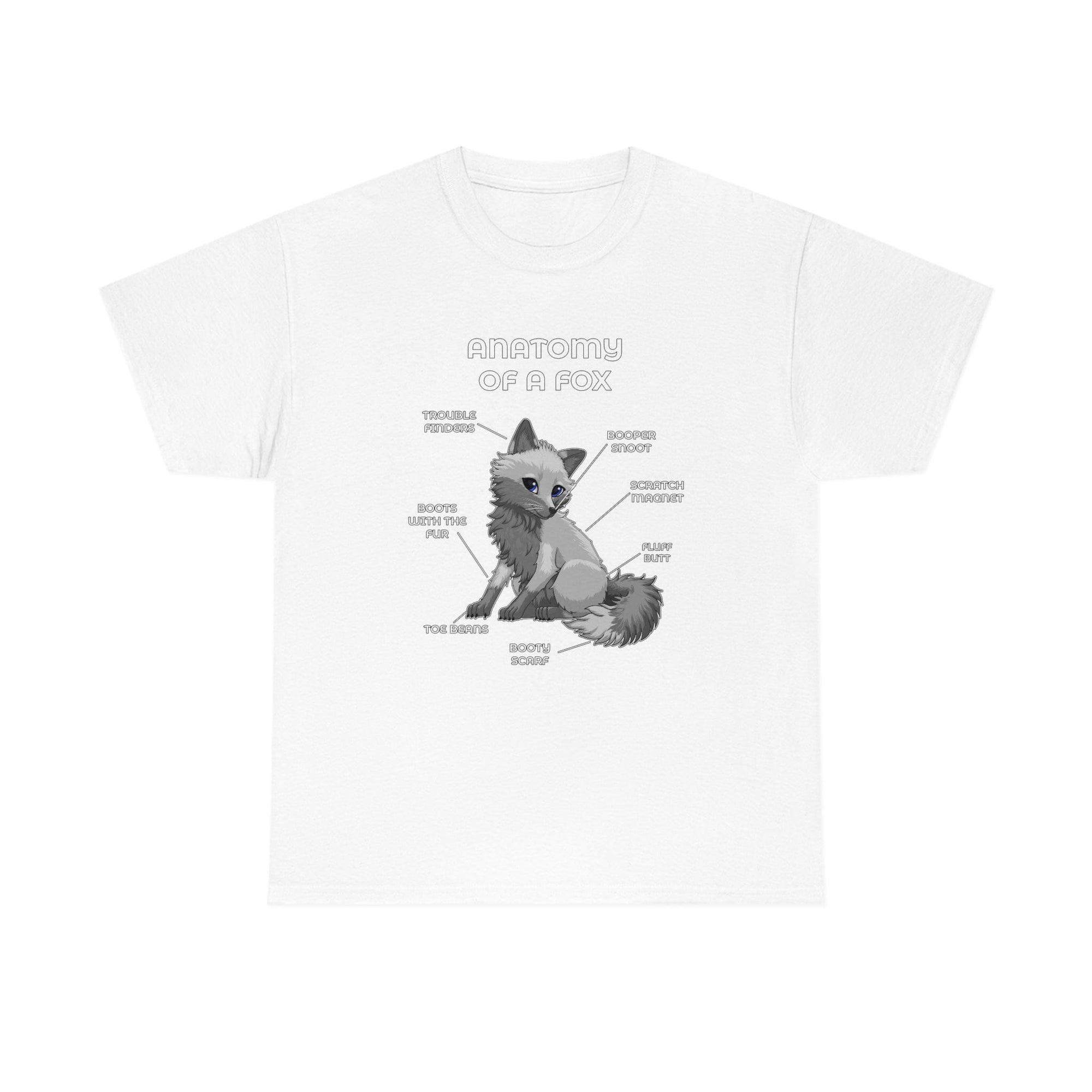 Fox Grey - T-Shirt T-Shirt Artworktee White S 