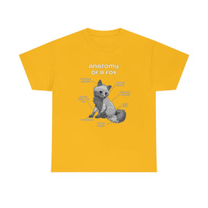 Fox Grey - T-Shirt T-Shirt Artworktee Gold S 