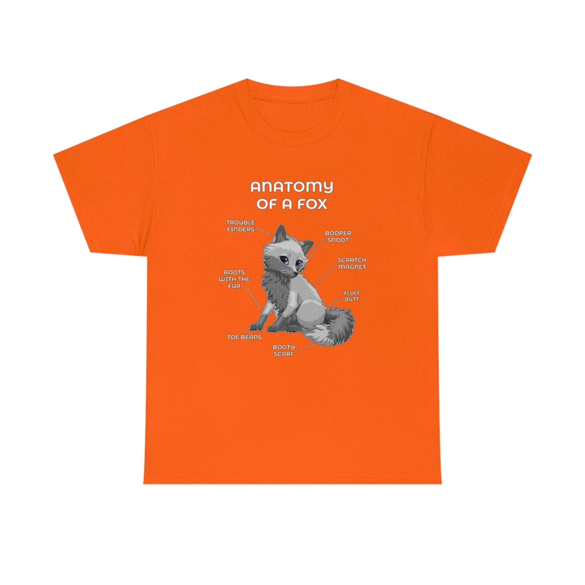 Fox Grey - T-Shirt T-Shirt Artworktee Orange S 