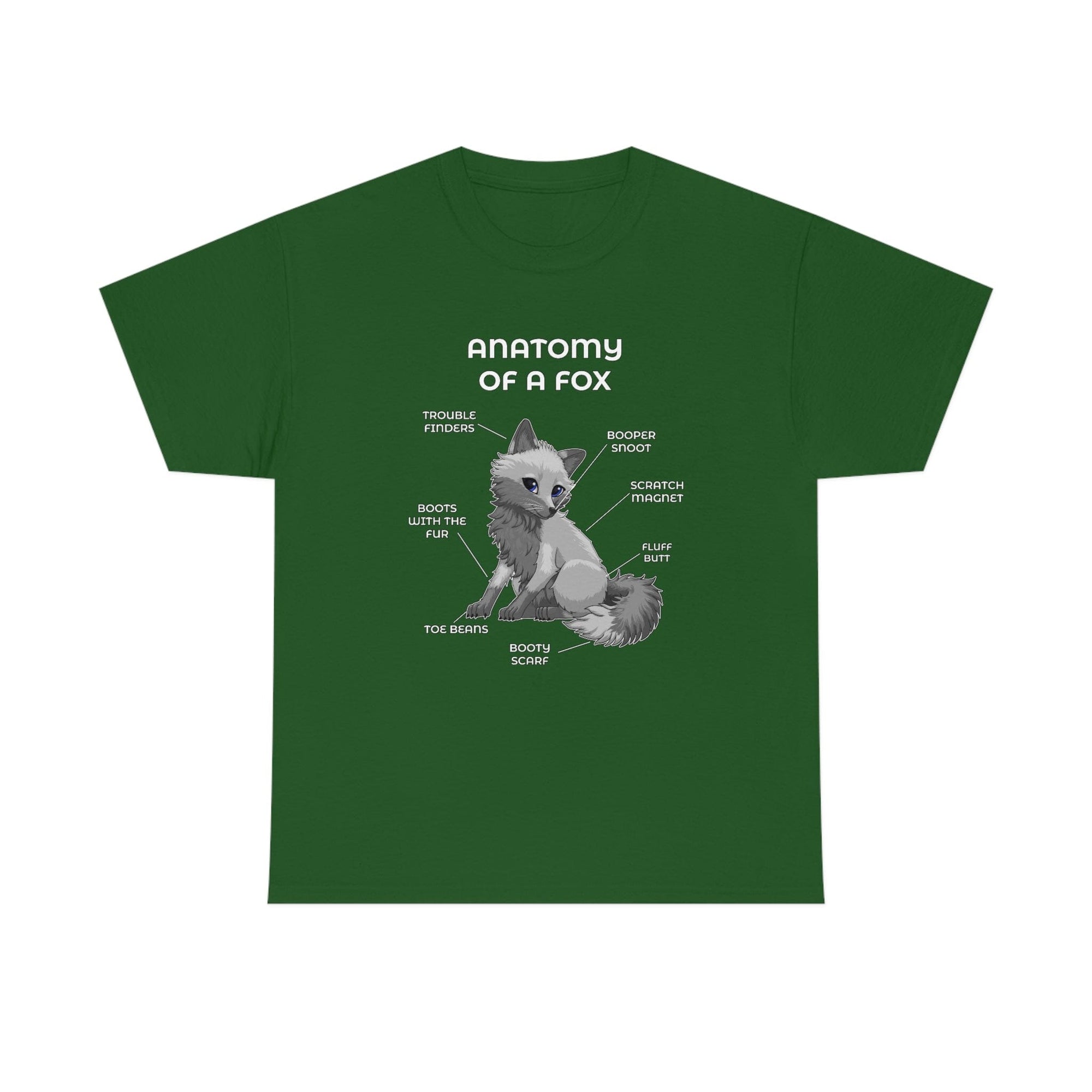 Fox Grey - T-Shirt T-Shirt Artworktee Green S 