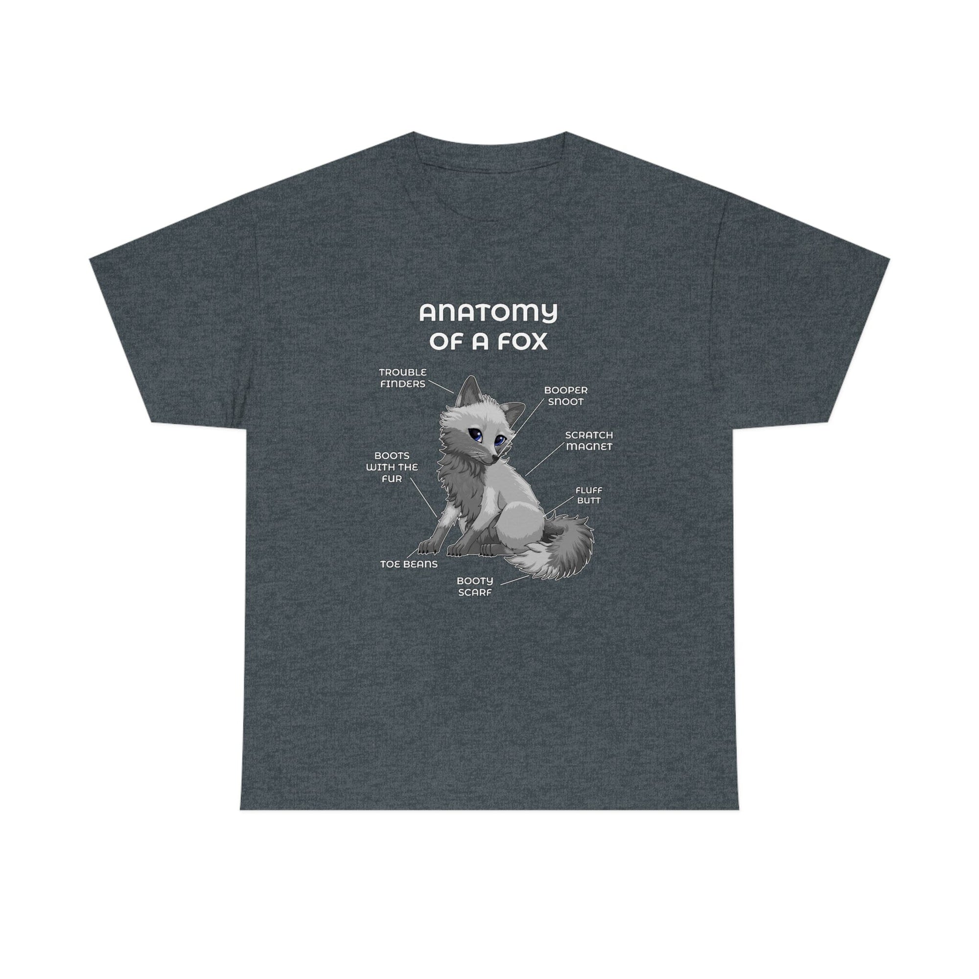 Fox Grey - T-Shirt T-Shirt Artworktee Dark Heather S 